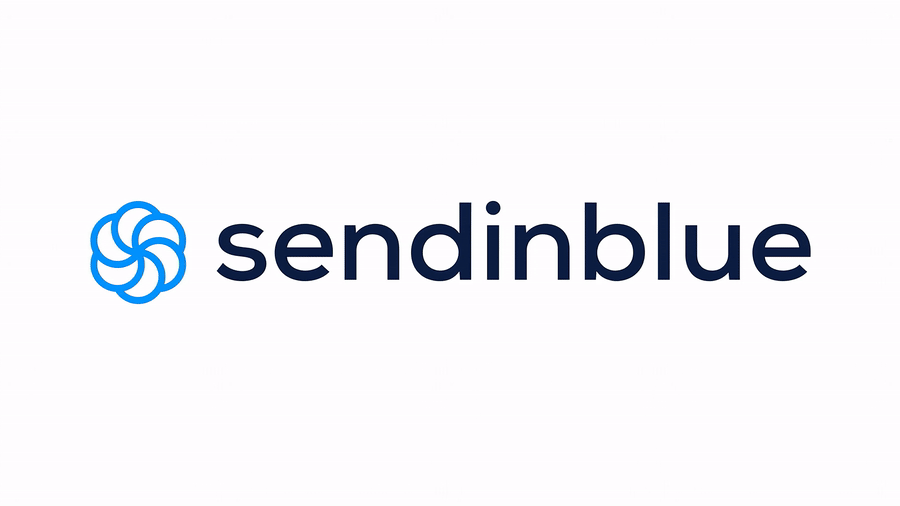 Animation morphing entre les logos sendinblue et brevo pour illustrer le changement de nom